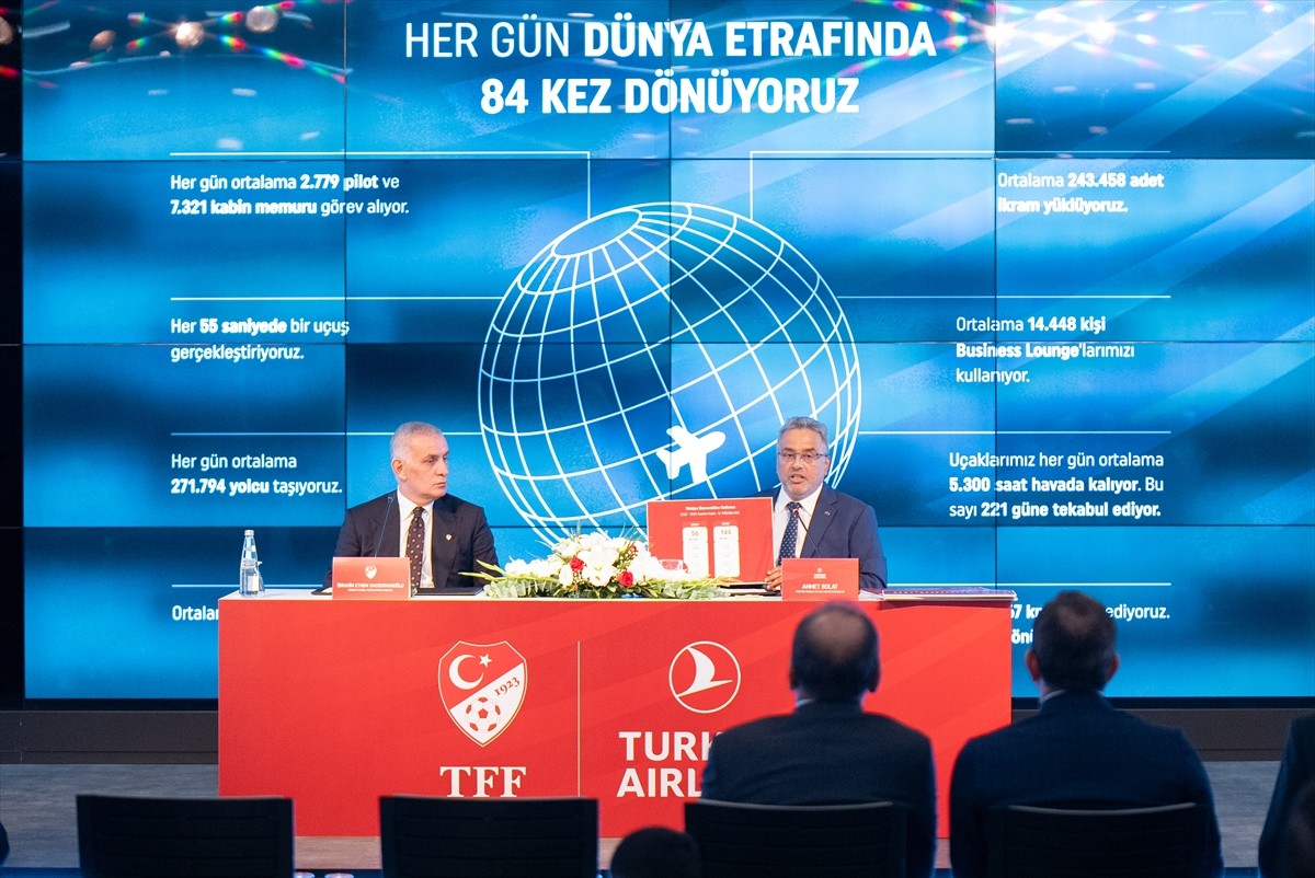 Türk Hava Yolları (THY) ile Türkiye Futbol Federasyonu (TFF) arasında THY'nin Genel Müdürlük...