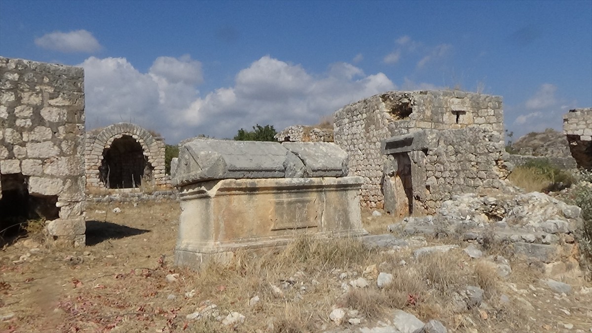 Mersin'in Erdemli ilçesinde, Roma ve Bizans dönemlerinin izlerini taşıyan Elaiussa Sebaste Antik...