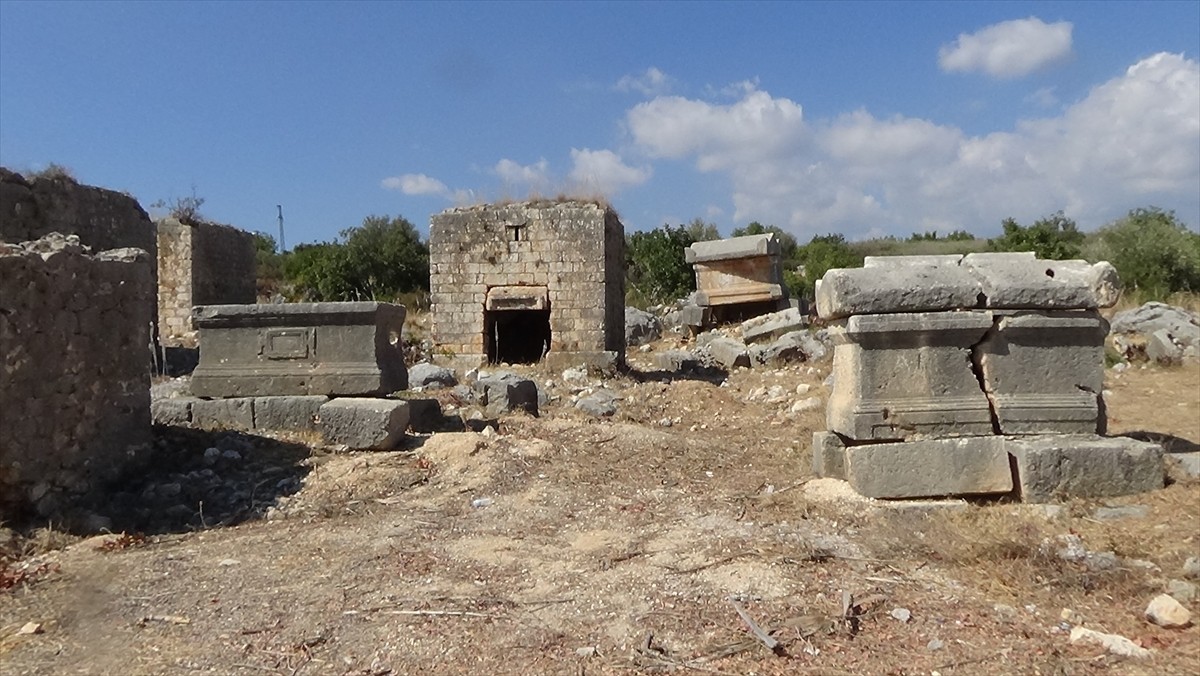 Mersin'in Erdemli ilçesinde, Roma ve Bizans dönemlerinin izlerini taşıyan Elaiussa Sebaste Antik...