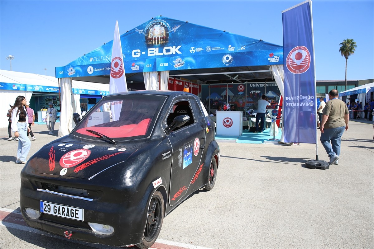 Gümüşhane Üniversitesi öğrencilerinin tasarladığı elektrikli araç, Adana'da düzenlenen Havacılık...