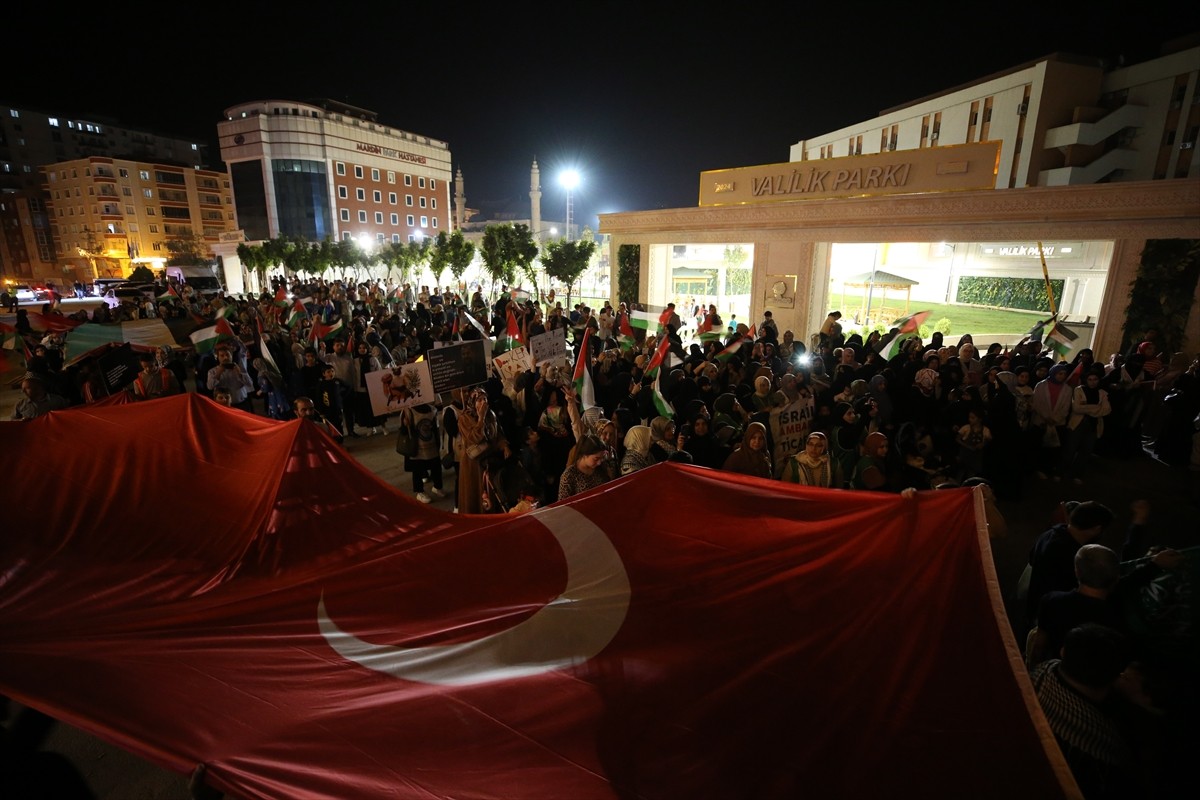 Diyarbakır, Siirt, Şırnak ve Mardin'de İsrail'in Filistin'e yönelik saldırıları protesto...