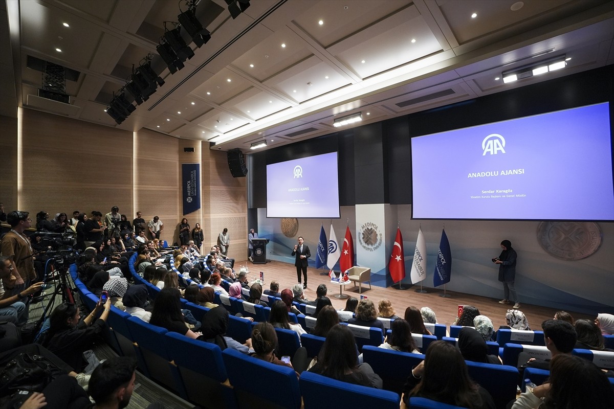 Anadolu Ajansı (AA) Yönetim Kurulu Başkanı ve Genel Müdürü Serdar Karagöz, İstanbul Medipol...