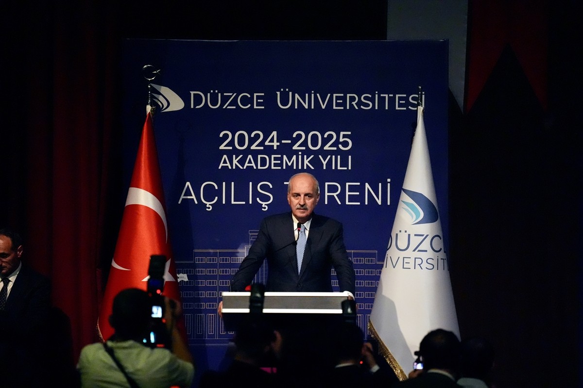 TBMM Başkanı Numan Kurtulmuş, Düzce Üniversitesi Akademik Yıl Açılış Töreni'ne...