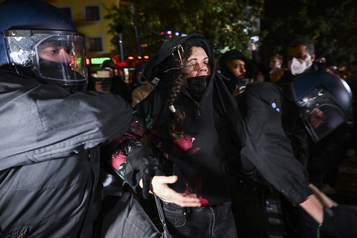 Almanya'nın başkenti Berlin'de İsrail'in Gazze'ye yönelik saldırılarının birinci yılı dolayısıyla...