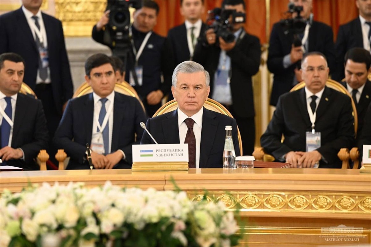 Özbekistan Cumhurbaşkanı Şevket Mirziyoyev (fotoğrafta), Rusya’nın başkenti Moskova’da düzenlenen...