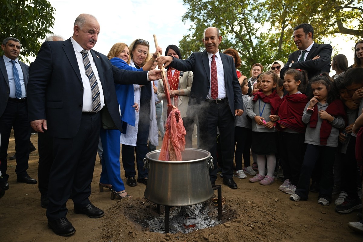 Edirne kırmızısının elde edildiği bitki için hasat etkinliği düzenlendi.