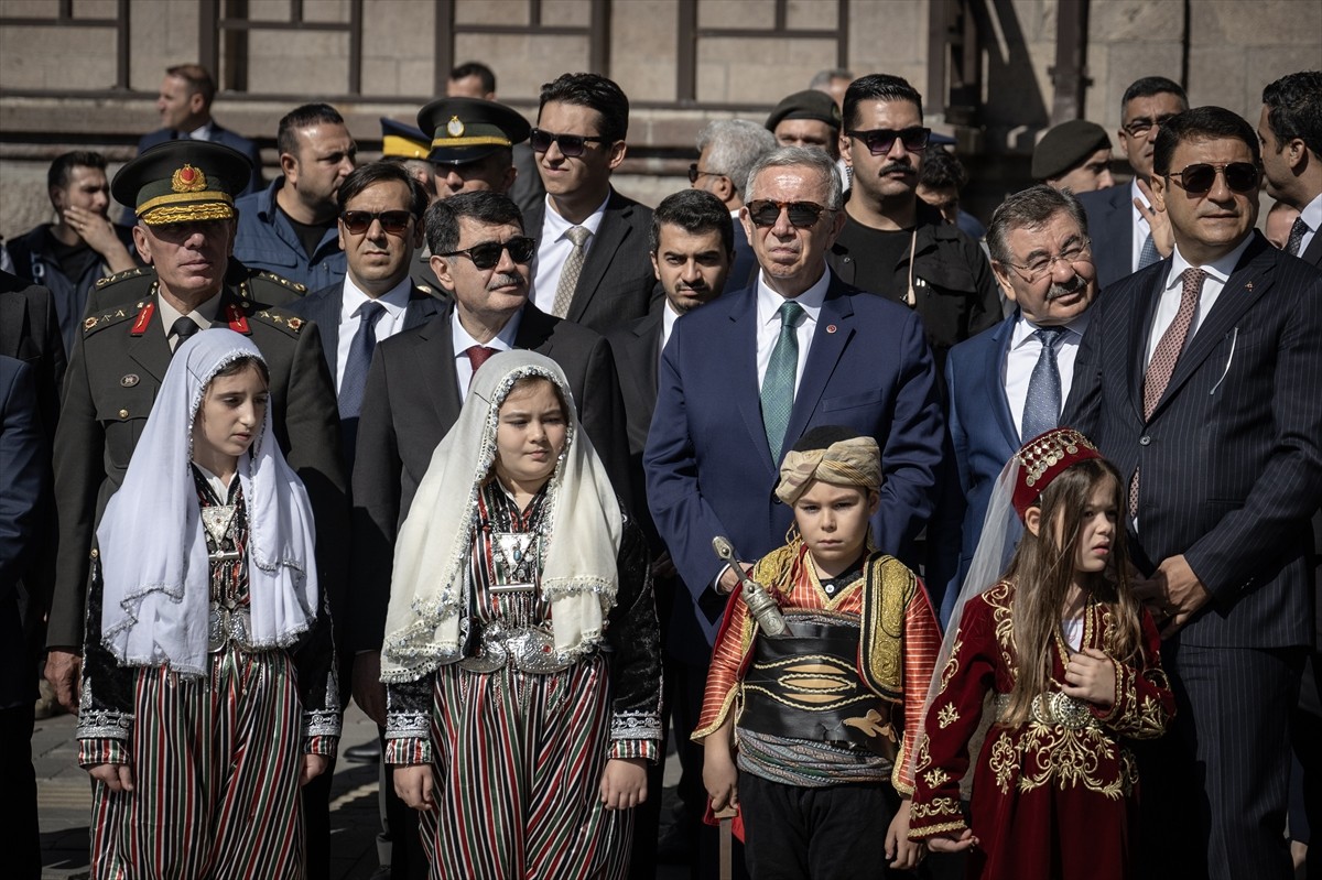 Ankara'nın başkent oluşunun 101. yıl dönümü dolayısıyla Birinci Meclis Binası'nda tören...