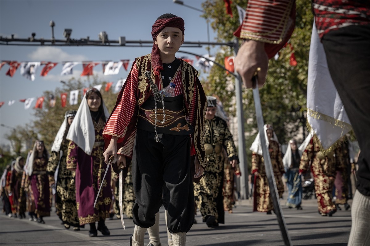 Ankara'nın başkent oluşunun 101. yıl dönümü dolayısıyla Birinci Meclis Binası'nda tören...