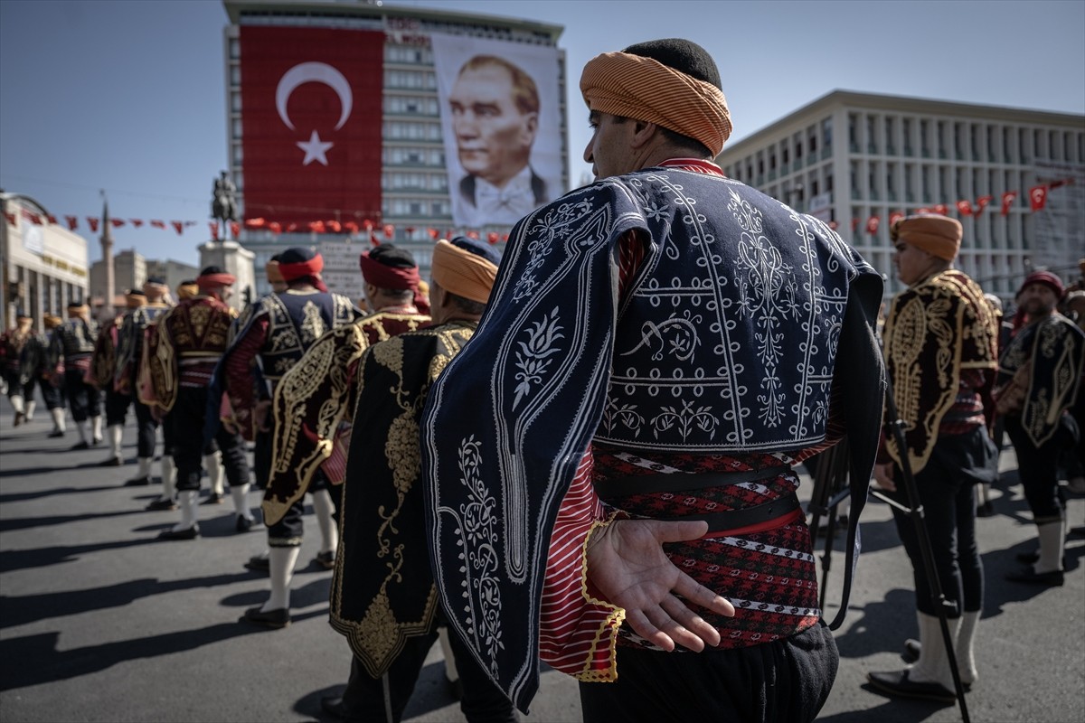 Ankara'nın başkent oluşunun 101. yıl dönümü dolayısıyla Birinci Meclis Binası'nda tören...