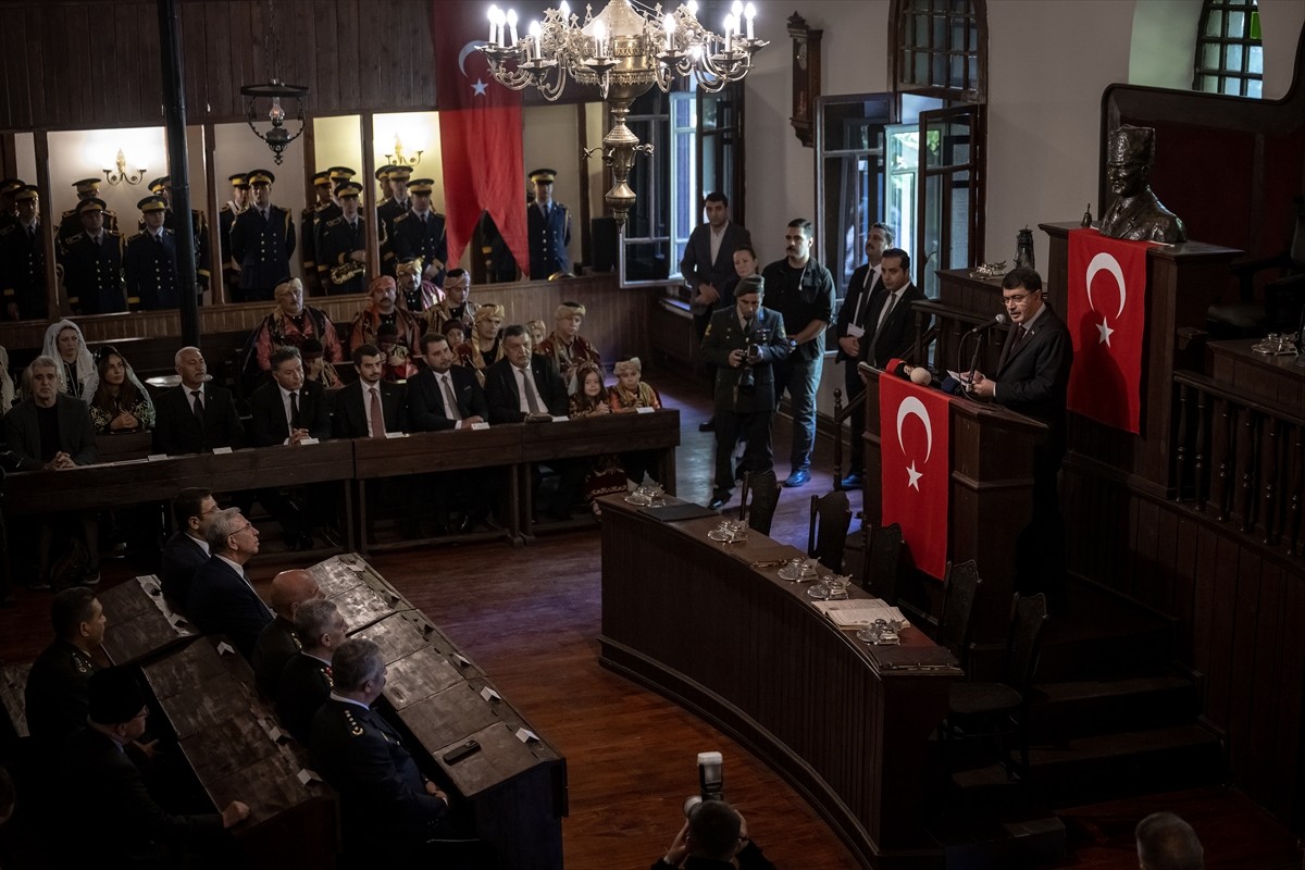 Ankara'nın başkent oluşunun 101. yıl dönümü dolayısıyla Birinci Meclis Binası'nda tören...