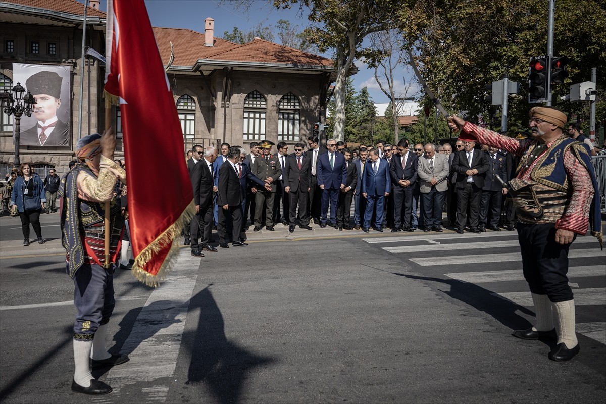 Ankara'nın başkent oluşunun 101. yıl dönümü dolayısıyla Birinci Meclis Binası'nda tören...