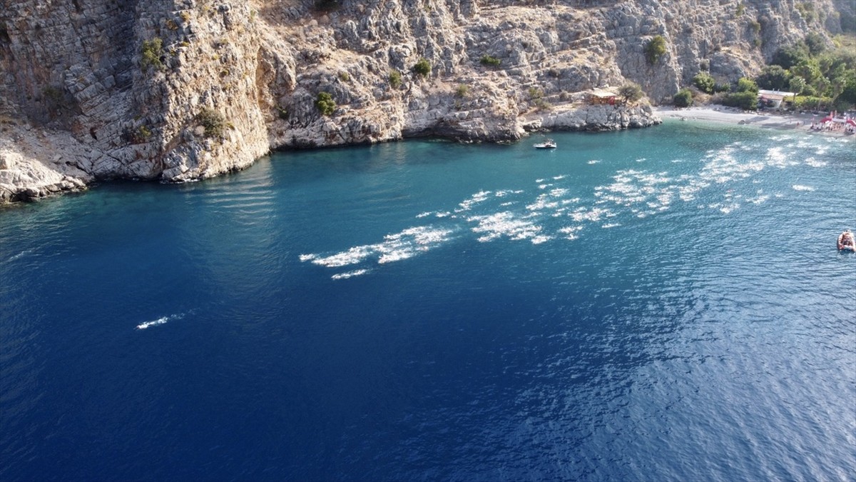 Muğla'nın Fethiye ilçesinde "5. Uluslararası Fethiye Spor Festivali" kapsamında Kelebekler...