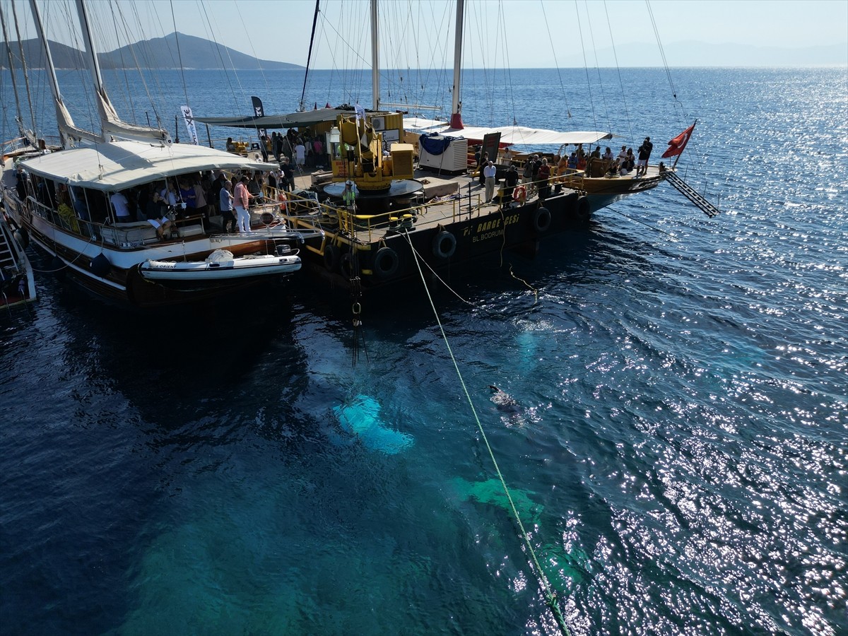 Muğla'nın Bodrum ilçesinde, Blue Exile Art Project (BEAP) Sualtı Parkı'nın 2. etabının açılışı...