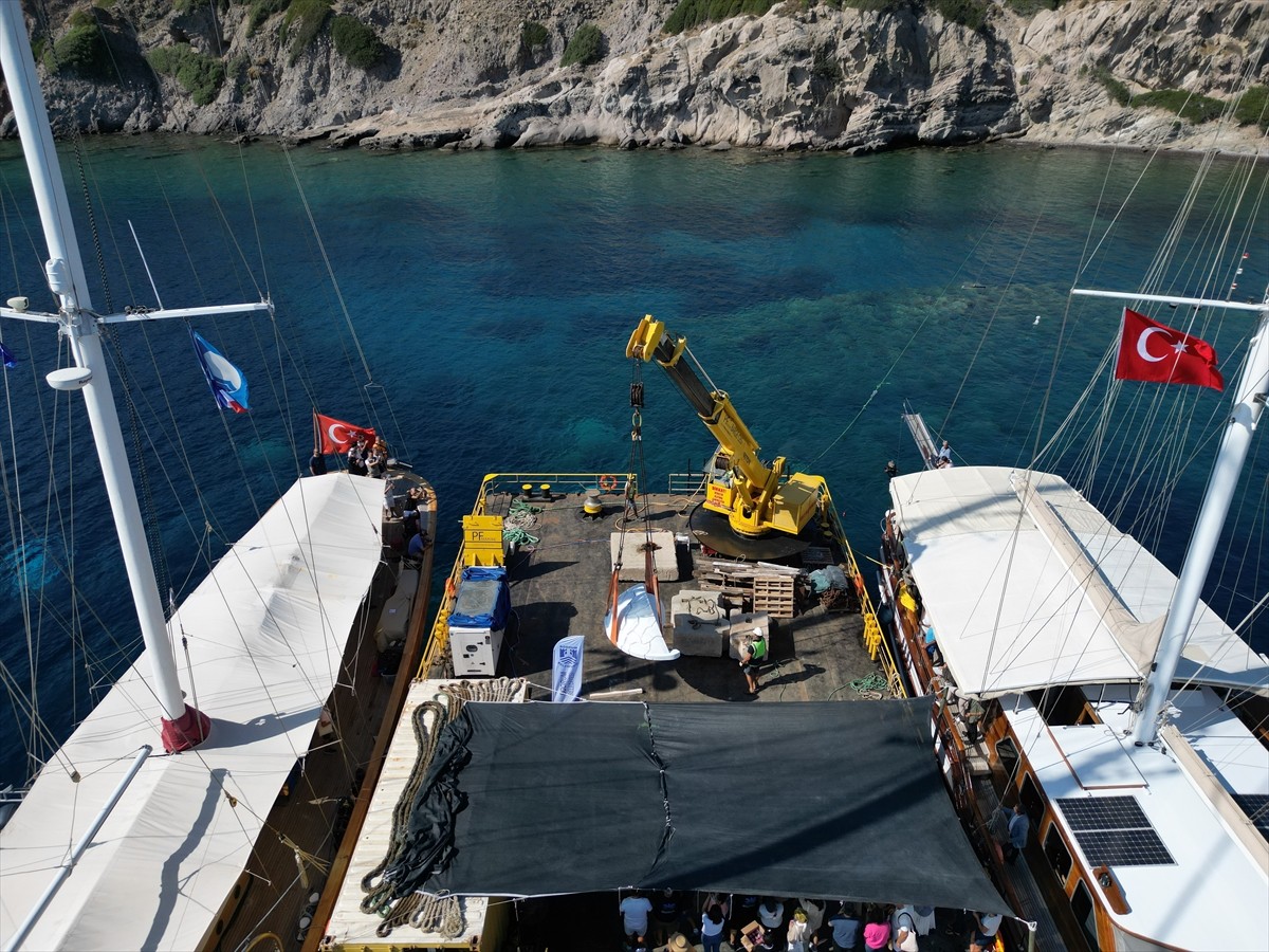 Muğla'nın Bodrum ilçesinde, Blue Exile Art Project (BEAP) Sualtı Parkı'nın 2. etabının açılışı...