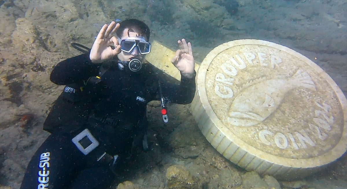 Muğla'nın Bodrum ilçesinde, Blue Exile Art Project (BEAP) Sualtı Parkı'nın 2. etabının açılışı...