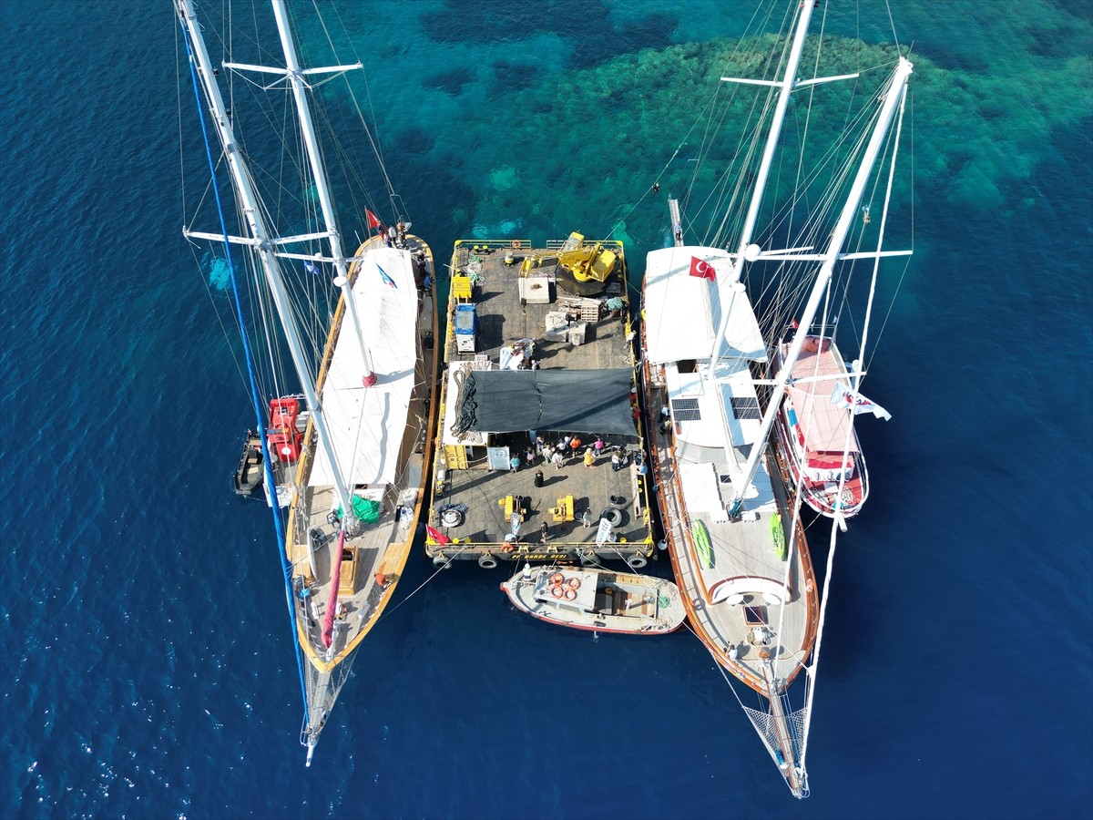 Muğla'nın Bodrum ilçesinde, Blue Exile Art Project (BEAP) Sualtı Parkı'nın 2. etabının açılışı...