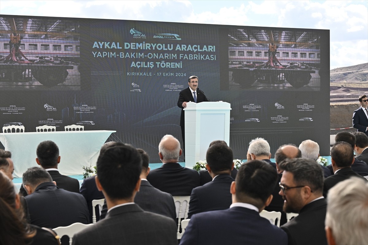 Cumhurbaşkanı Yardımcısı Cevdet Yılmaz, Kırıkkale'de AYKAL Demir Yolu Araçları Yapım-Bakım-Onarım...