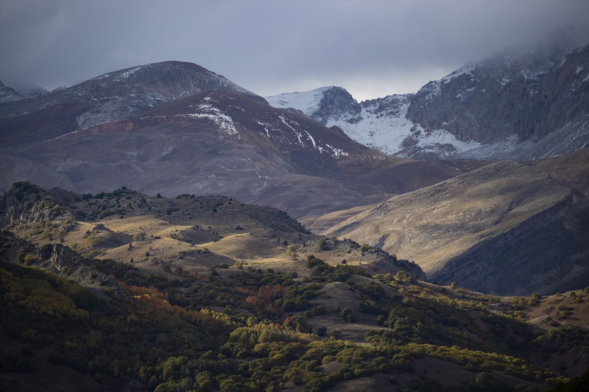 Tunceli'de bazı dağların zirveleri kar yağışıyla beyaza büründü. Kentte hava sıcaklığının...