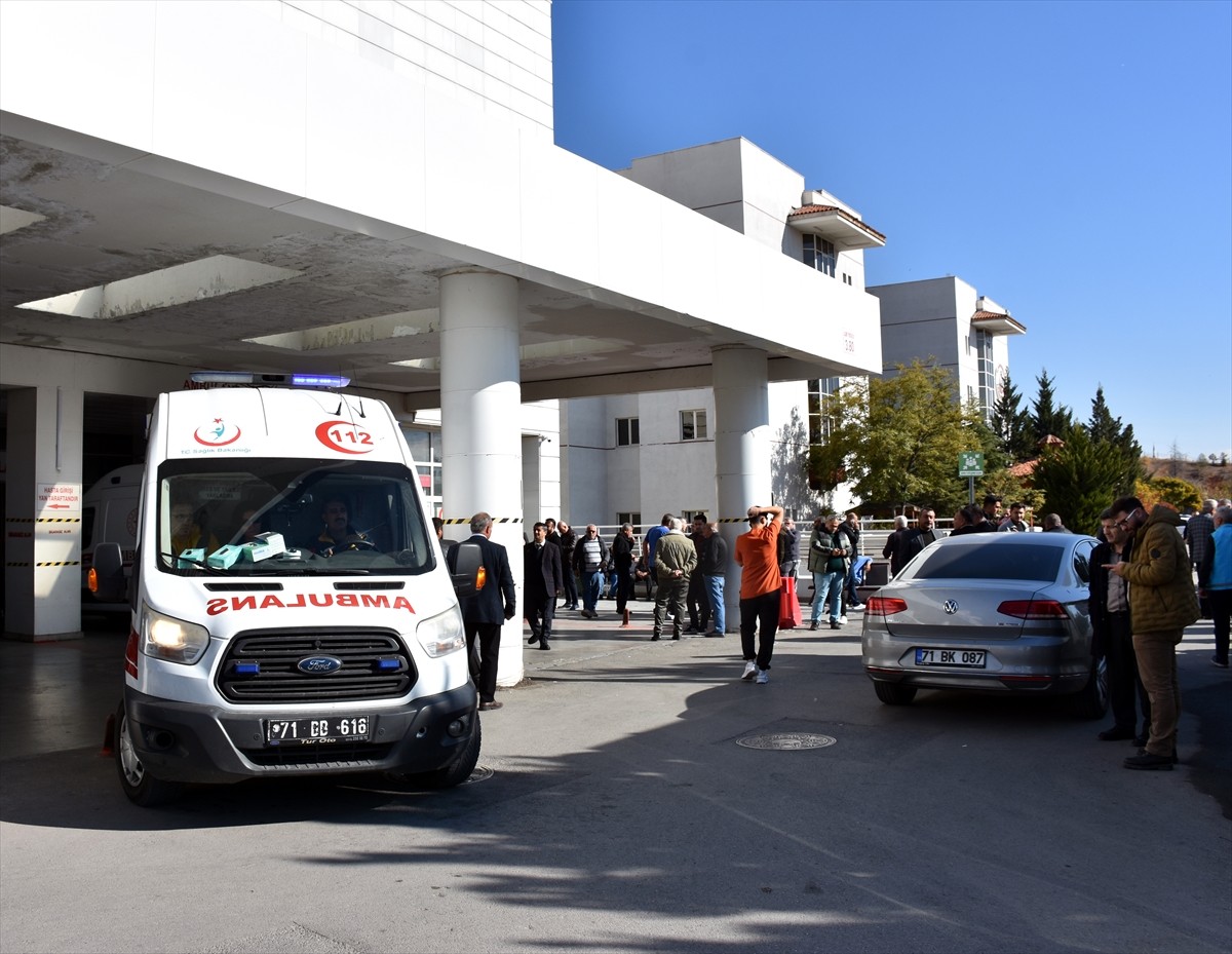 Kırıkkale'nin Balışeyh ilçesindeki silahlı saldırıda Balışeyh Belediye Başkanı Hilmi Şen ile makam...