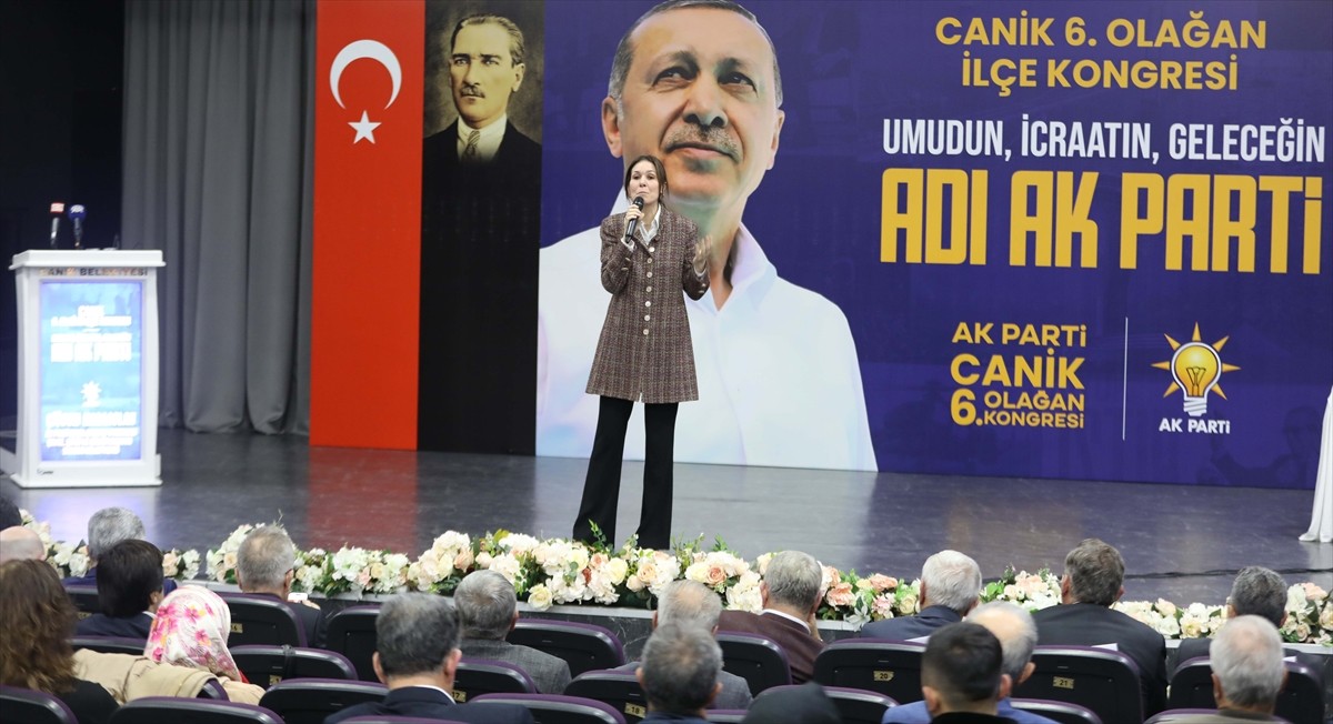 AK Parti Genel Başkan Yardımcısı ve Samsun Milletvekili Çiğdem Karaaslan, partisinin Canik İlçe...