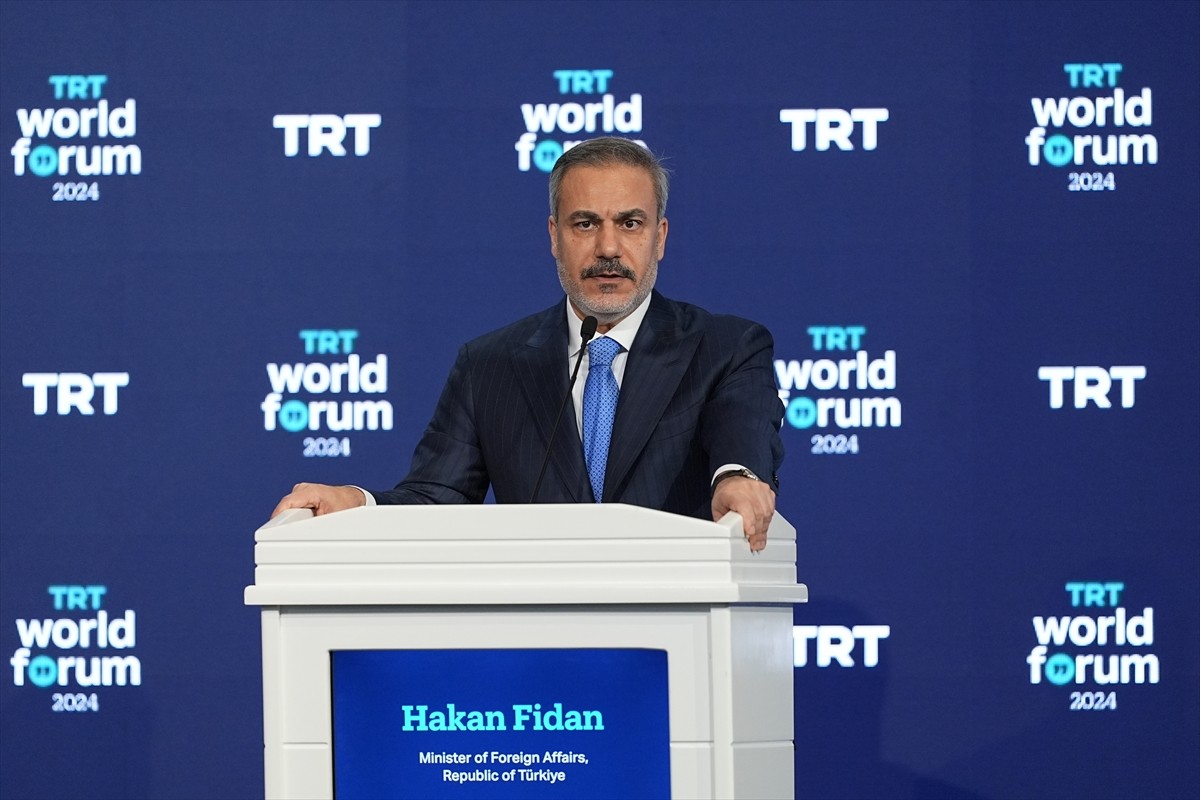 Dışişleri Bakanı Hakan Fidan, TRT'nin bu yıl 8'incisini düzenlediği TRT World Forum 2024'te "Savaş...