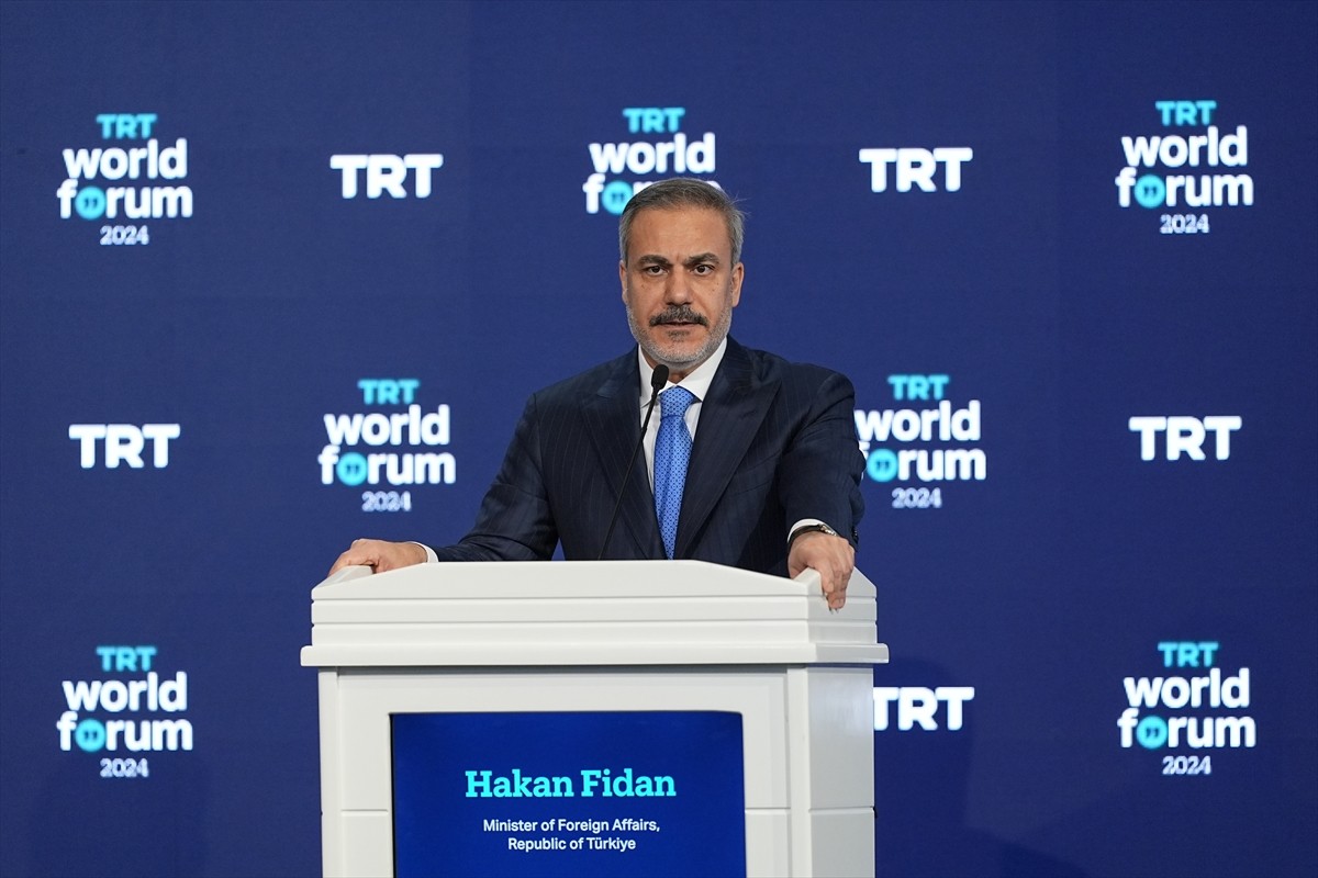 Dışişleri Bakanı Hakan Fidan, TRT'nin bu yıl 8'incisini düzenlediği TRT World Forum 2024'te "Savaş...