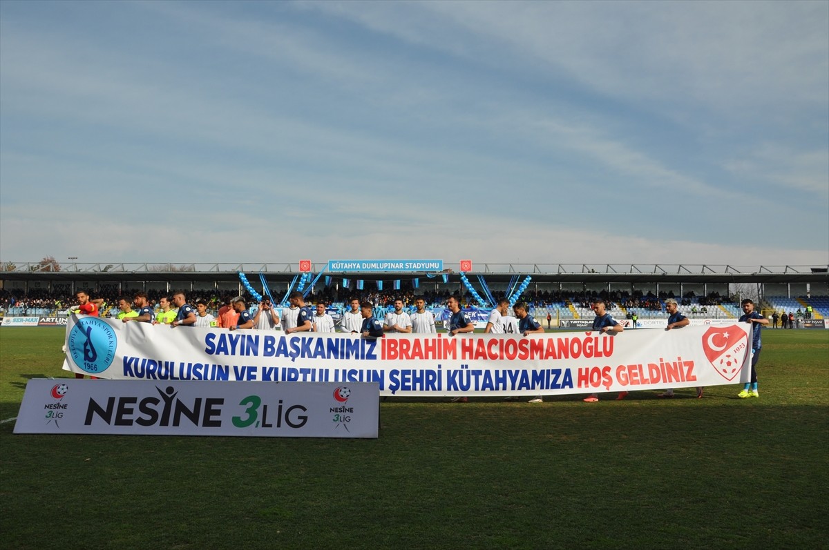 Türkiye Futbol Federasyonu (TFF) Başkanı İbrahim Hacıosmanoğlu, Kütahya'daki programı kapsamında...